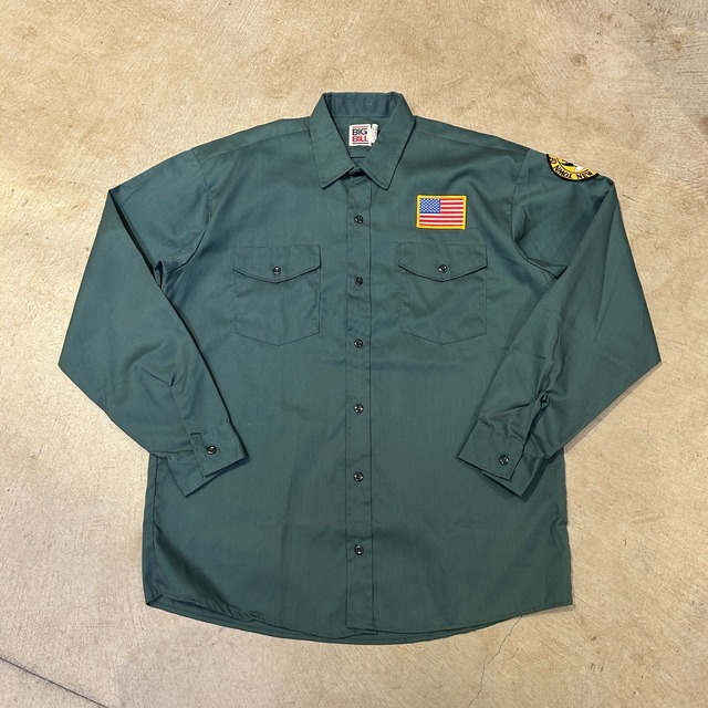 Ⓝ BIG BILL SHIRT GREEN OLD MODEL DOEAD STOCK