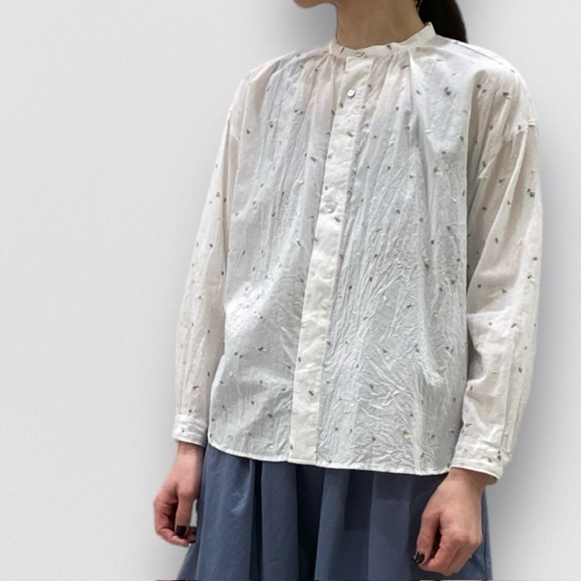 nume cotton fragment embroidery shirt