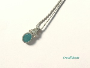 グランディディエライト macramé necklace