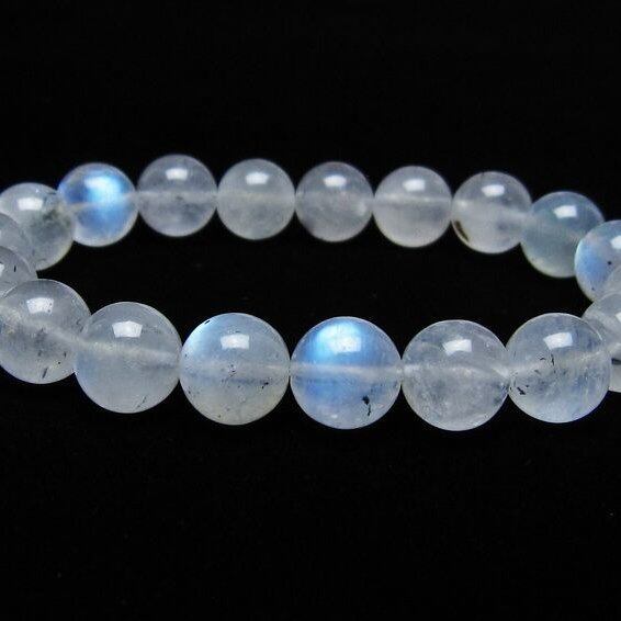 ムーンストーン ブレスレット 10mm 一点物 メール便可 [M便 1/10] 111-44938