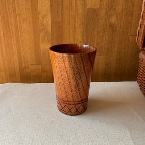wooden beer mug