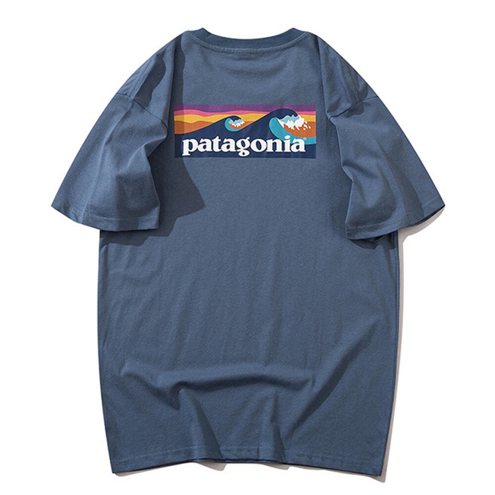 パタゴニア Tシャツ Patagonia 半袖 メンズ レディース ブランド ロゴ Tシャツ おしゃれ 人気 ベージュ Dk大黒ファシオン通販店