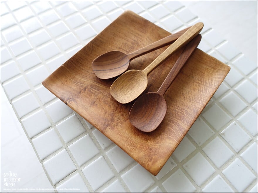 無垢材 アイスクリームスプーンL13.8cm ジェラートスプーン デザート