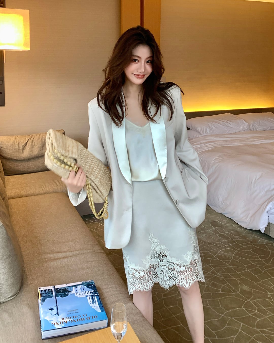 レースキャミスカート×ジャケット3点セット S26184