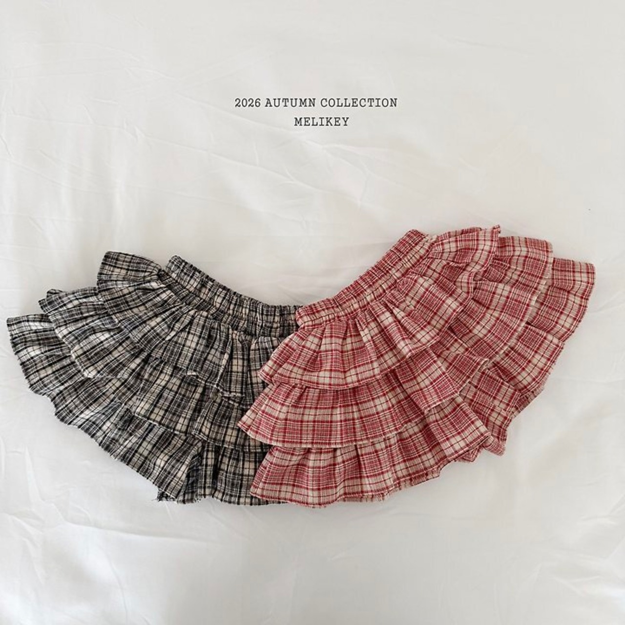 韓国子供服 / 26Autumn / 〖取寄〗Melikey / イリアフリルショートパンツ / 女子服 *XS~JM*