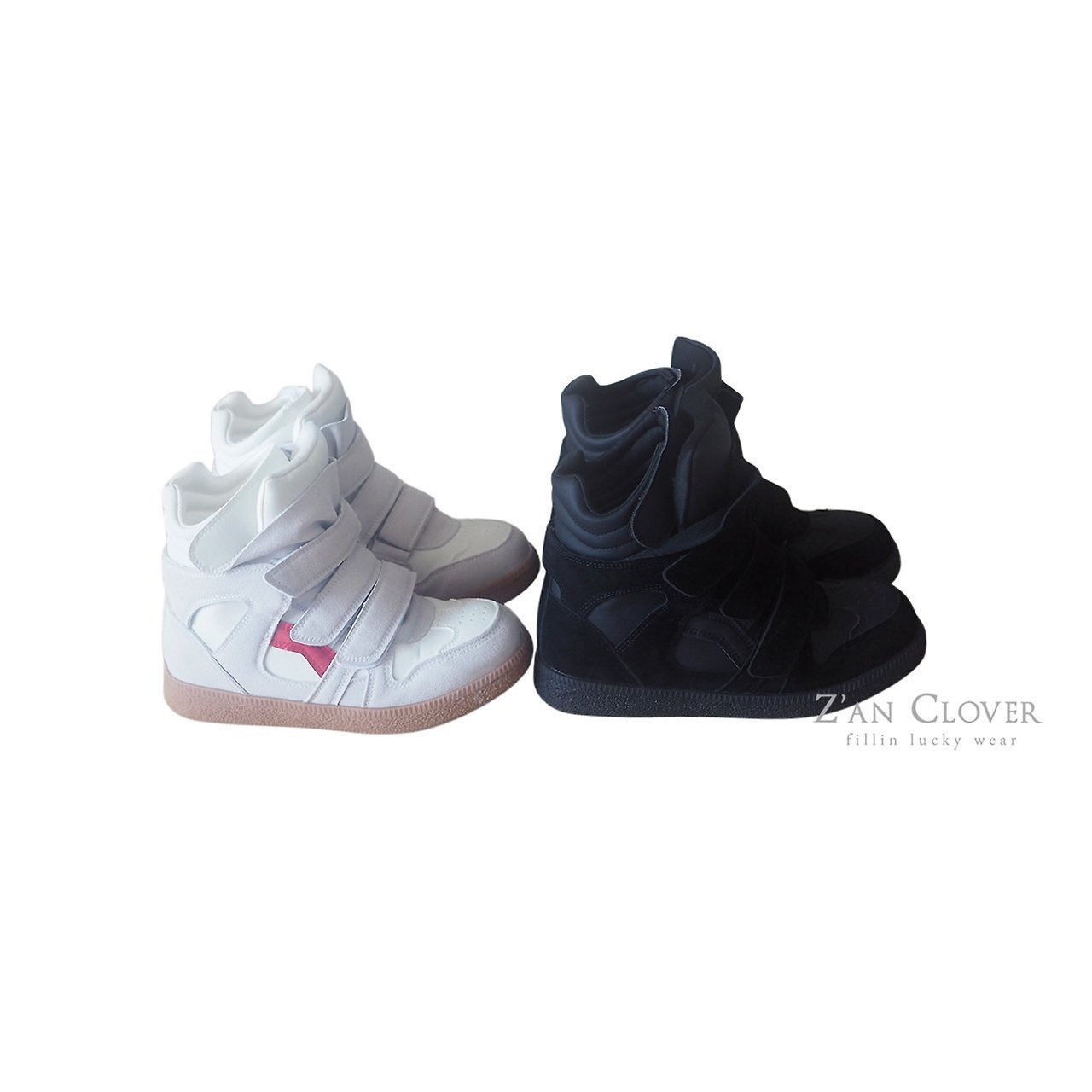 ZAN CLOVER［取寄］velcro hightop sneakers 26winter