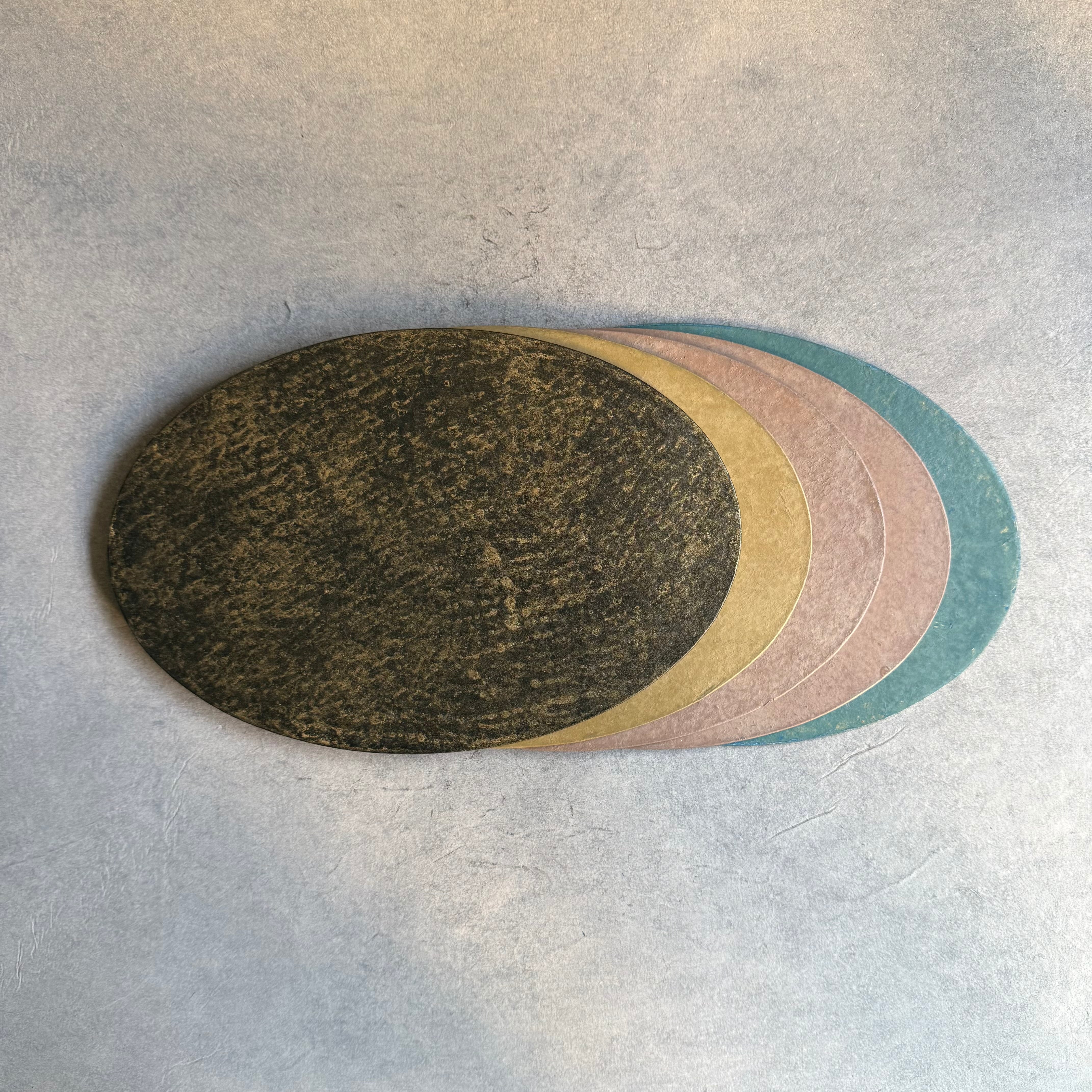 紙漉キハタノ 敷板 オーバル 大 (特) | gallery 一白