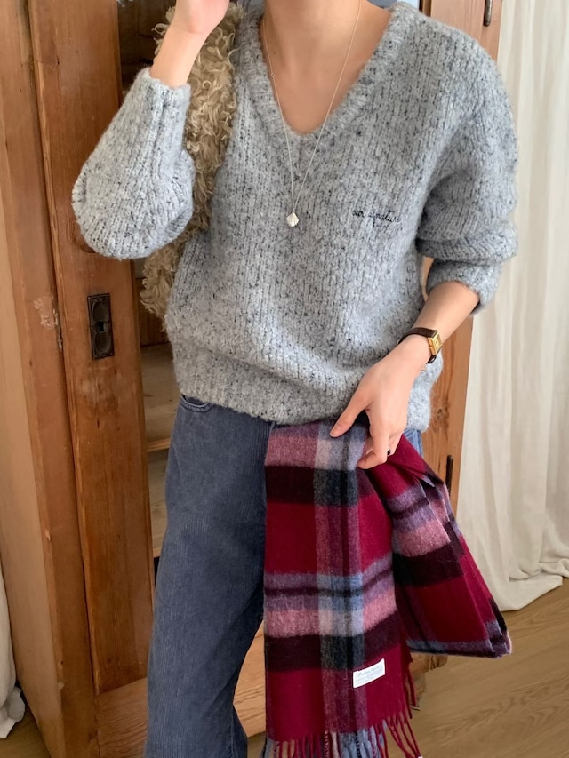 (予約) signature / Tint check muffler 3color