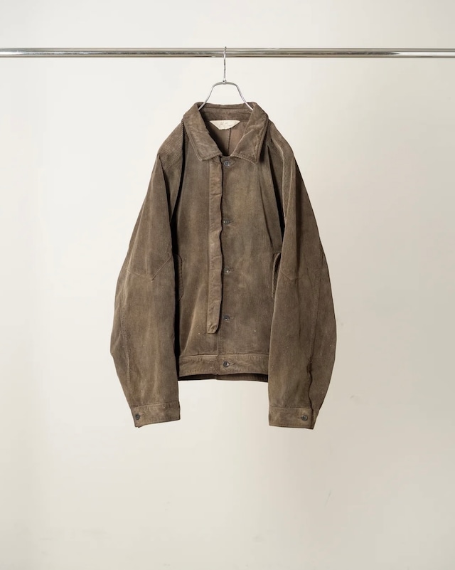 ANCELLM / AGING CORDUROY JACKET (BROWN)
