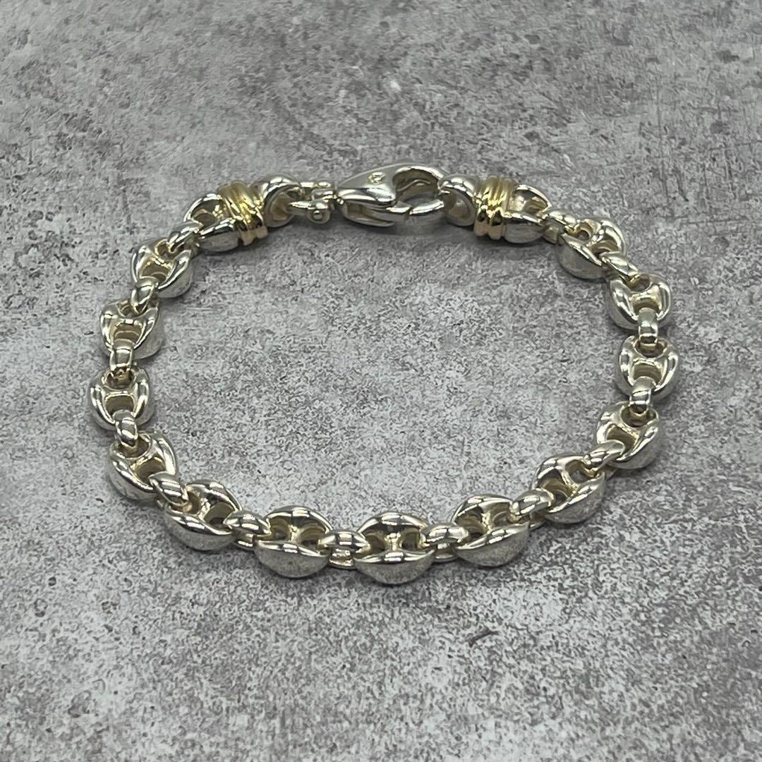 【希少】ティファニー TIFFANY アンカーチェーン ブレスレット コンビ
