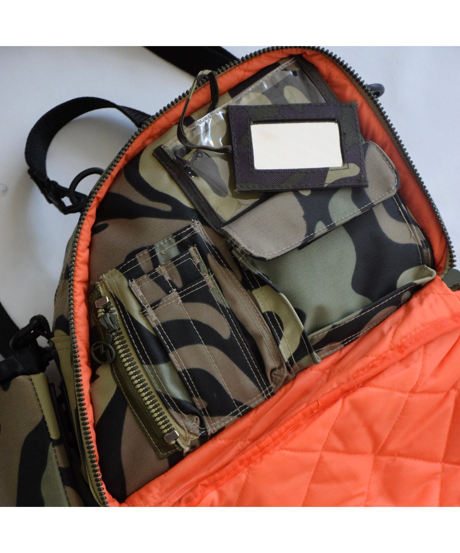 90s Maharishi ガーメントバッグ 3WAY 迷彩 カモ 初期タグ 90's MAHARISHI “忍者タグ“3WAYカモフラージュバッグ カーキ マハリシ