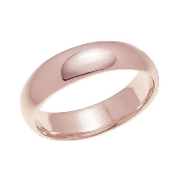 Ｋ１８ゴールド・５ｍｍ幅・甲丸リング | 結婚指輪(マリッジリング 