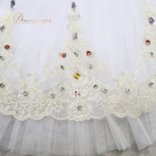 バレエ 衣装 チュチュ エトワール ドンキ 花嫁 白 金 コンクール 発表会 舞台 ダンス 踊り ホワイト系 ゴールド系 エトワール ダンス衣装 バレエチュチュ 発表会用コスチューム ステージ衣装 コンクール衣装 レオタード バレエダンサー 華やかレエ発表会