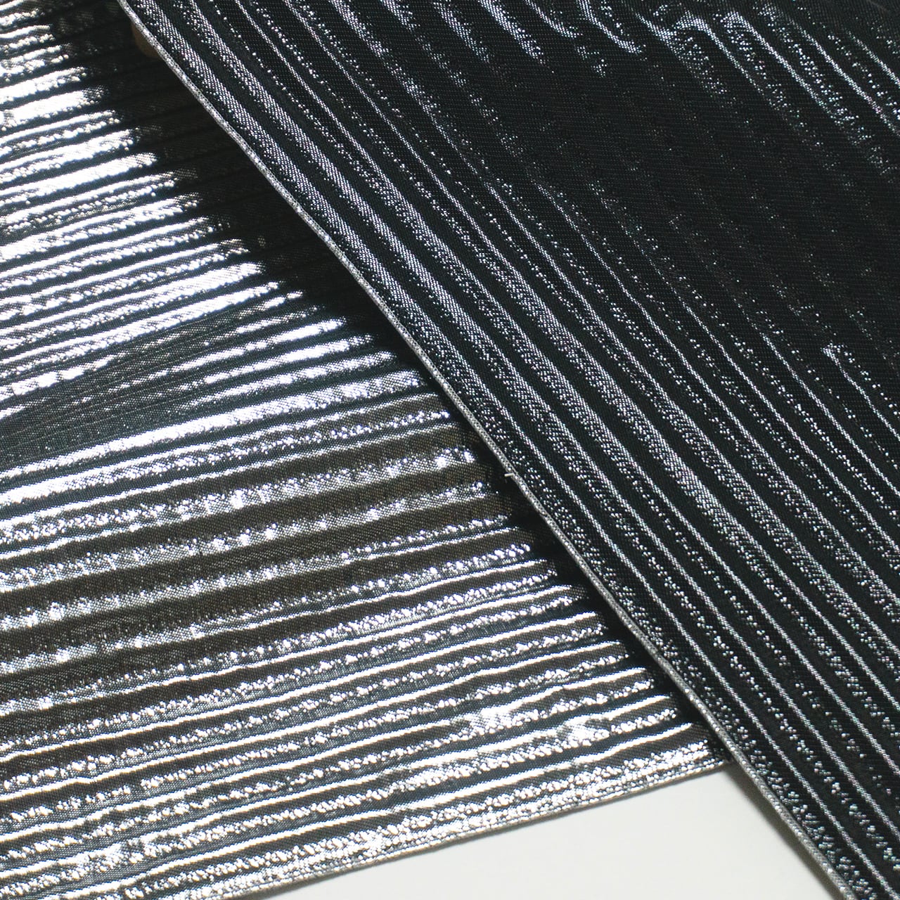 兵児帯「ギラヘコ」II シルバー×ブラック | Rumi Rock Store