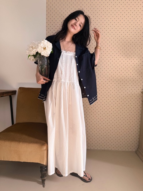 《予約》ojo de papa ¨ adult) mango dress ... white ¨ 2nd 26summer