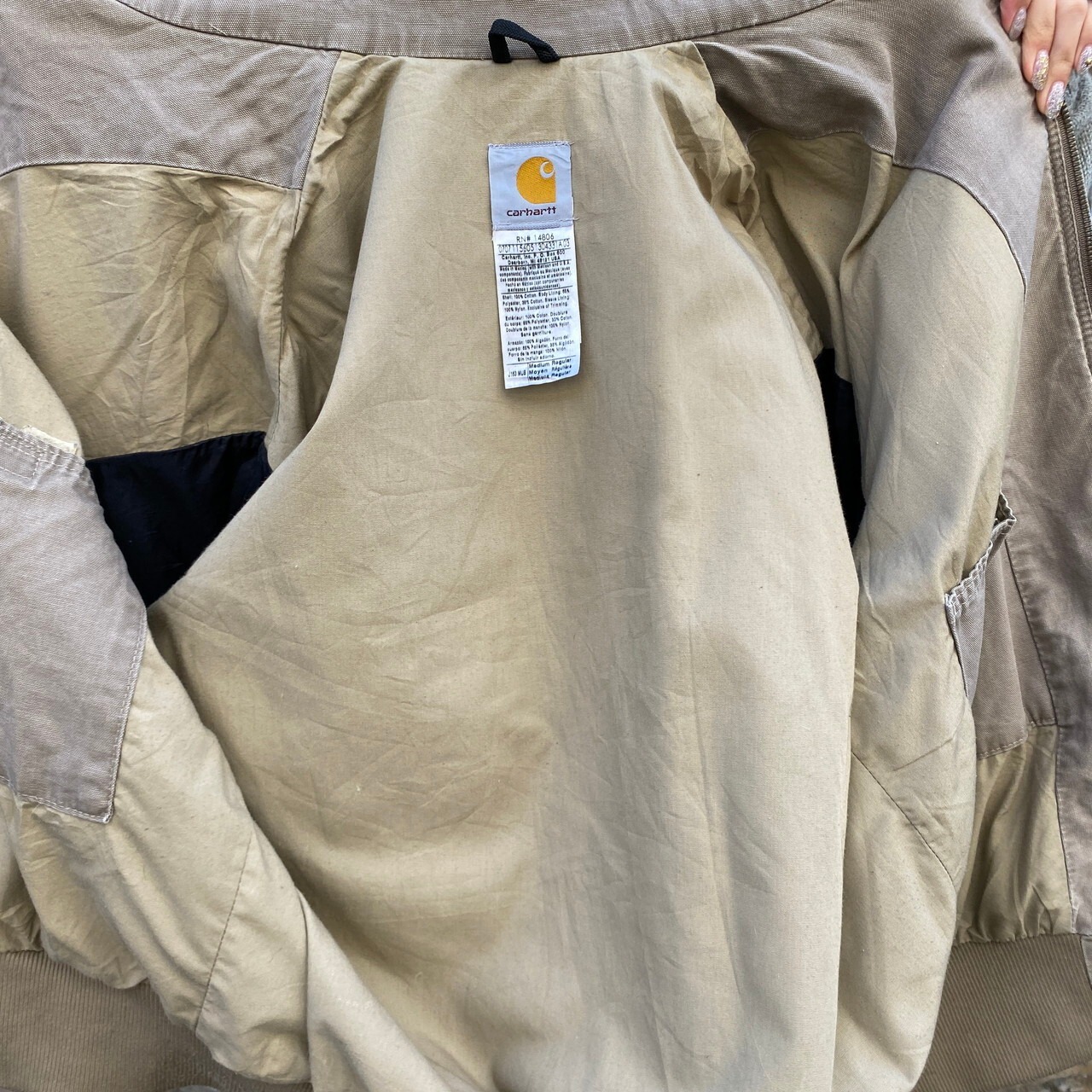 Carhartt カーハート J163 MUS ワイリージャケット メンズM 古着 
