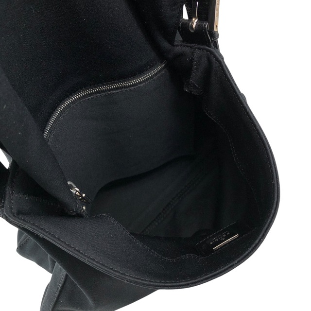 FENDI フェンディ ショルダーバッグ ブラック FFロゴ ジャージ セミショルダー vintage ヴィンテージ オールド vvvemn