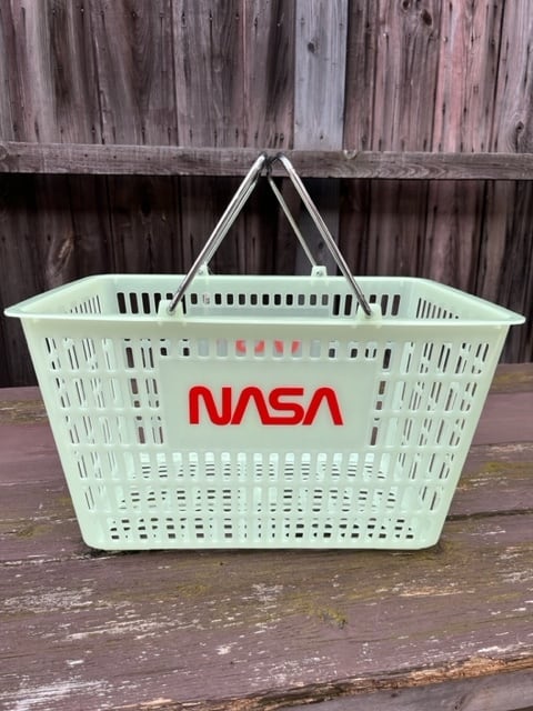 【2個セット】「蓄光」　NASA ショッピングバスケット 買い物かご 5774a2a0a0021f49c6ffbf2a7591a5