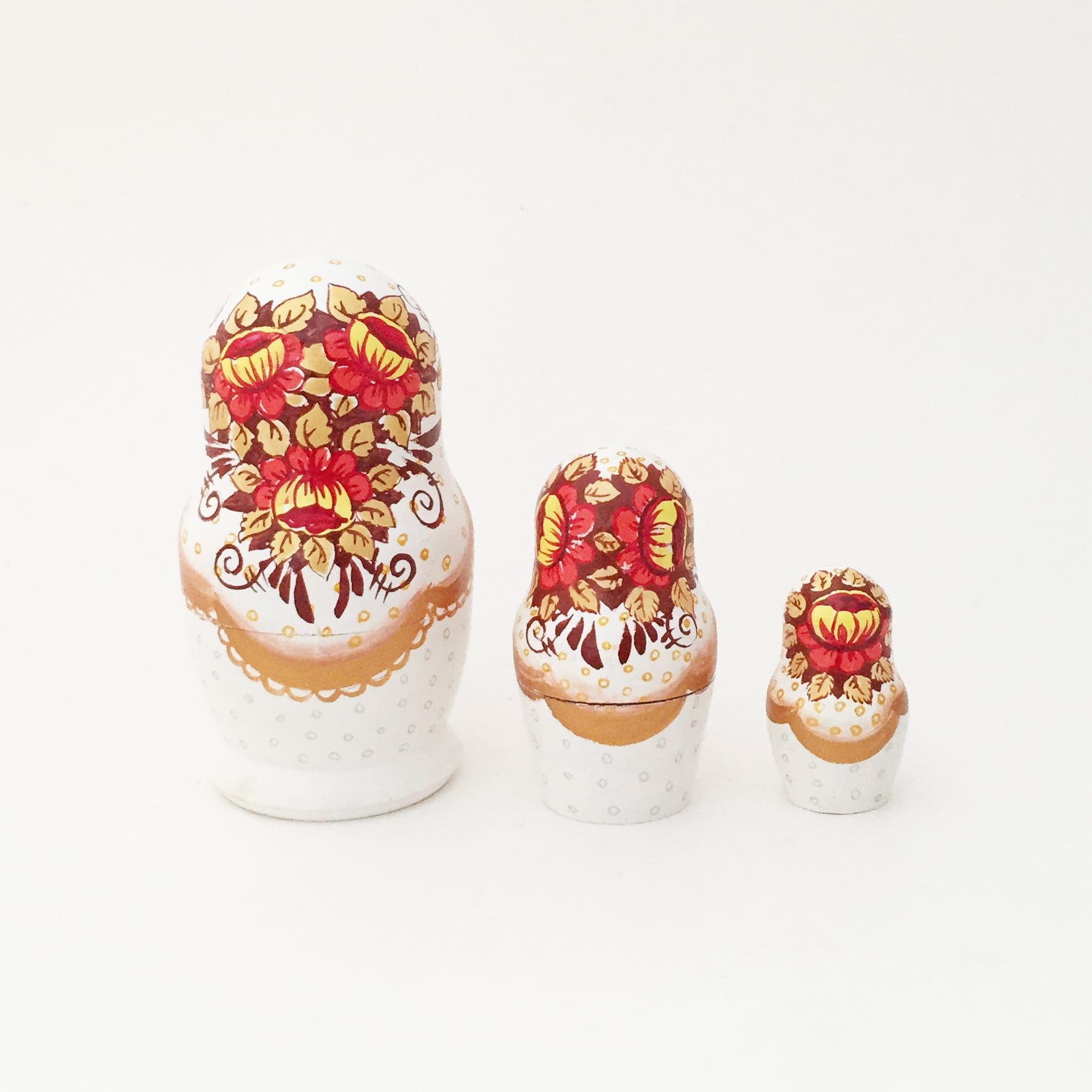 タチアナさんの冬景色マトリョーシカ（3個組/5種類） | kokeshka
