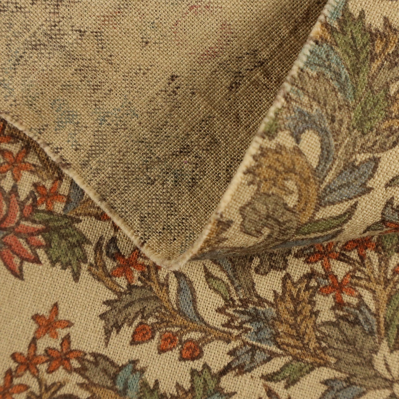 木版更紗03 【S】（鍋島更紗写し） | 仕覆専門店 有楽