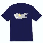 羽づくろうオカメインコTシャツ（ノーマル男の子）ネイビー