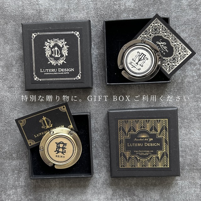 【名入れ】携帯バッグホルダー（イニシャル＆モノグラム）