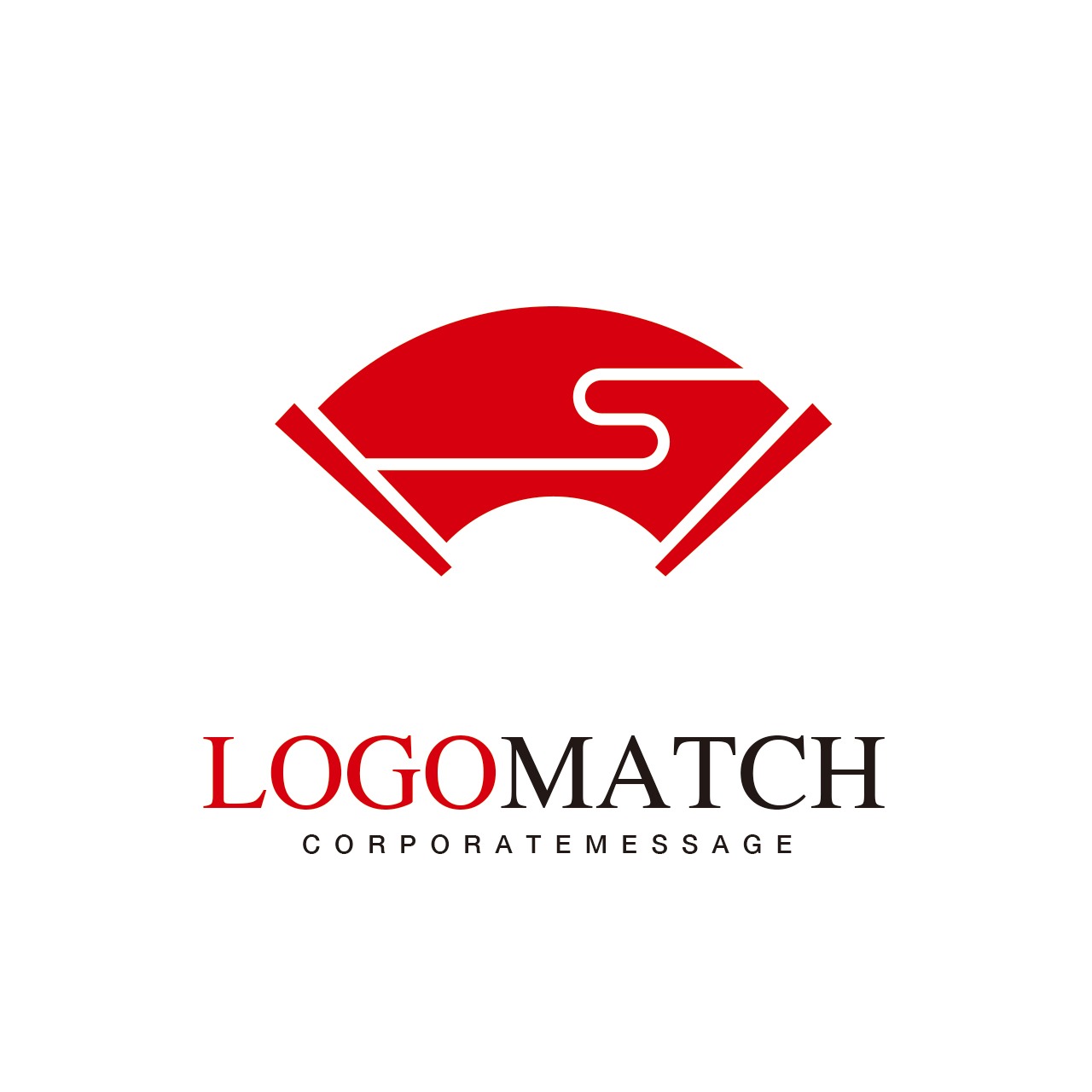 伝統文化を象徴する扇子Sのロゴ