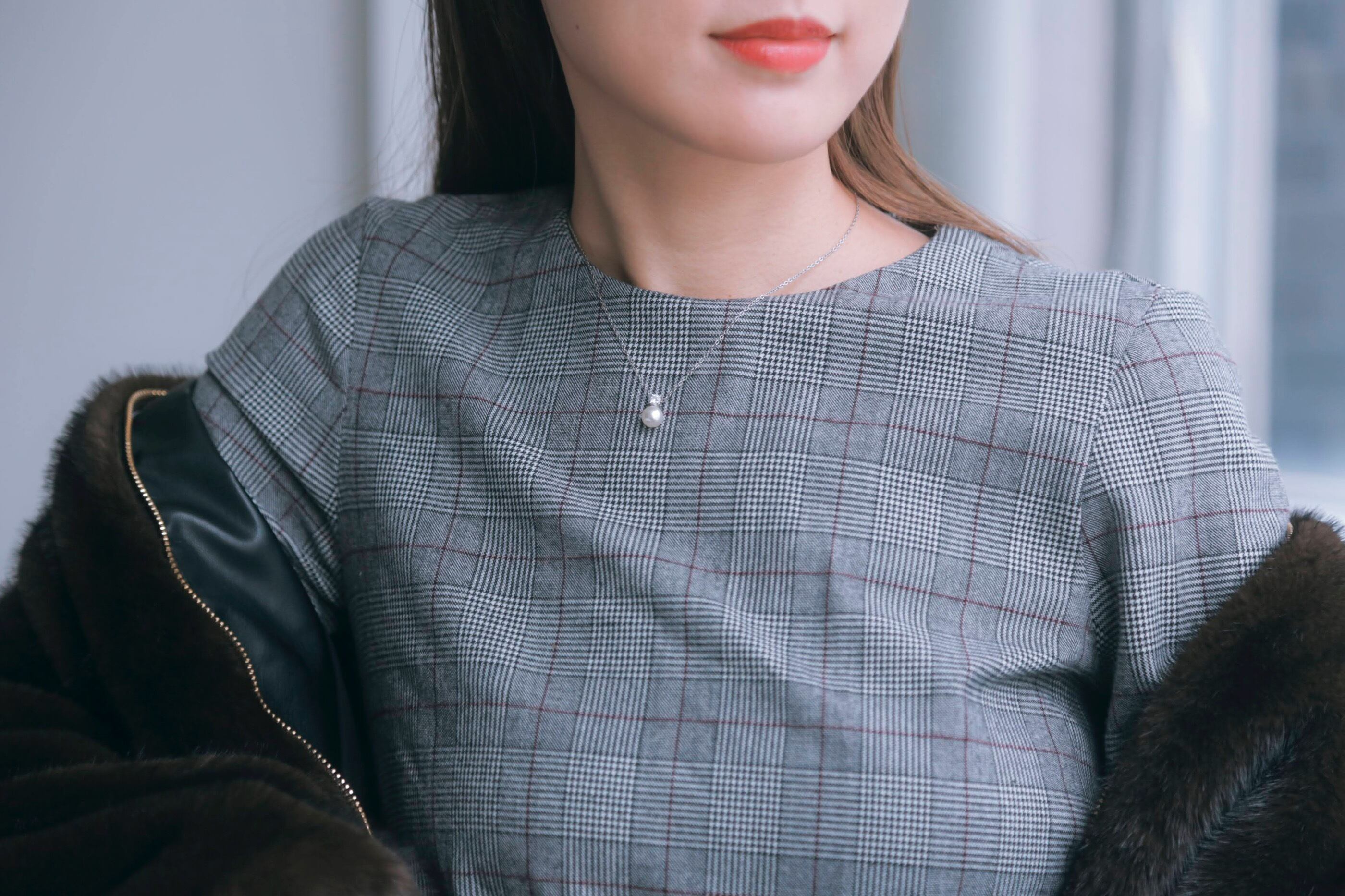 ダイヤオンパールネックレス