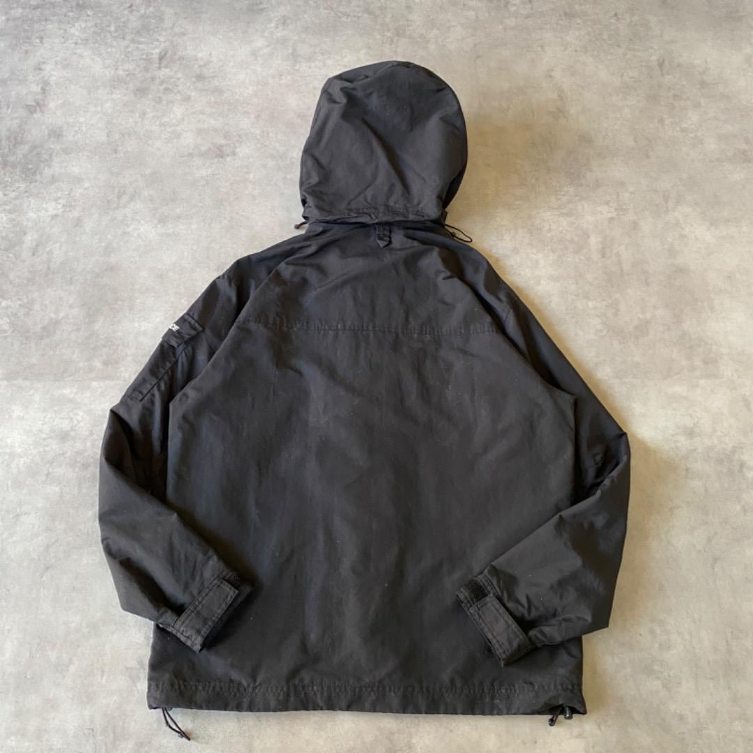 ノースフェイス ナイロンジャケット パーカー ロゴ 刺繍 M 黒 13325