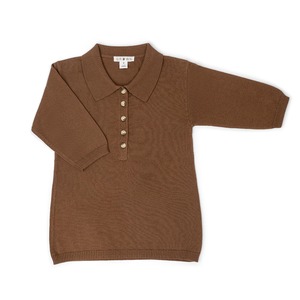 Grown / Organic Collar Dress - Espresso(1,2,3)