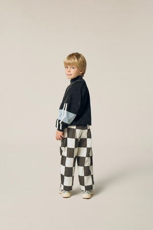 the campamento/Grey Color Block Sweatshirt