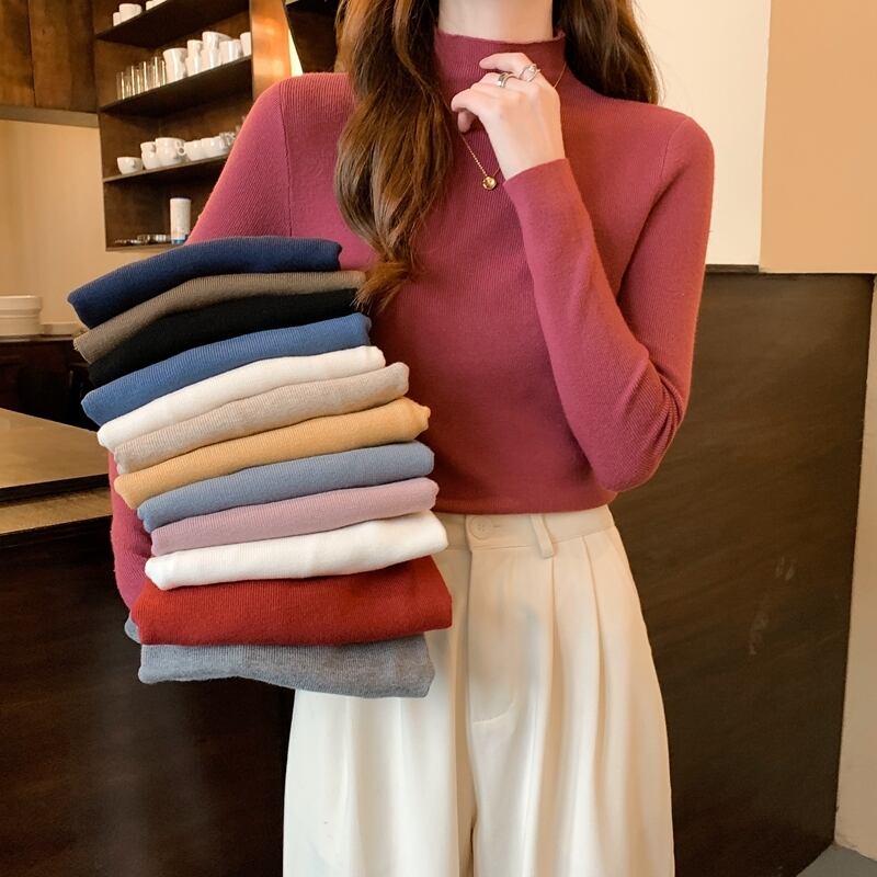 ニットオータムスリムカラー ロング 秋物 1号婦人27598511328