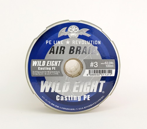 AIR BRAID WILDEIGHT CASTING PE/エアブレイド ワイルドエイト キャスティングＰＥ＃3 600ｍ FF-ABWC600-3.0