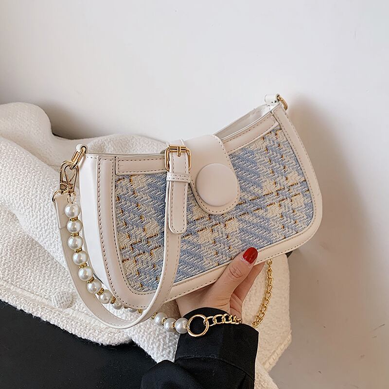 パールチェーン ショルダーバッグサマー 夏物 真珠 メッセンジャーバッグ Tiancai_Wing_Bag60094949205