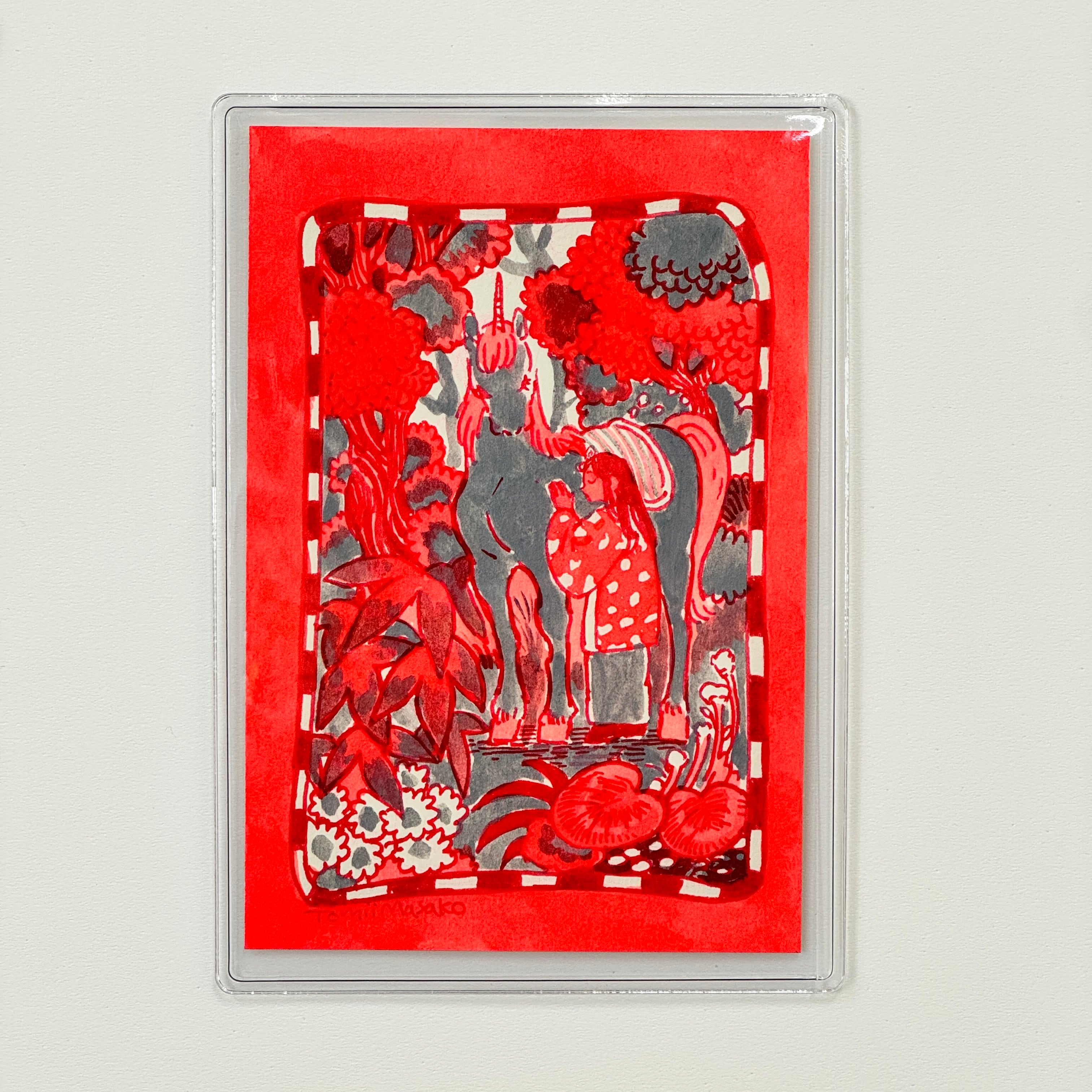 額装原画】こまちみゆた／りんと紅 | TSUKUSHI ART SHOP