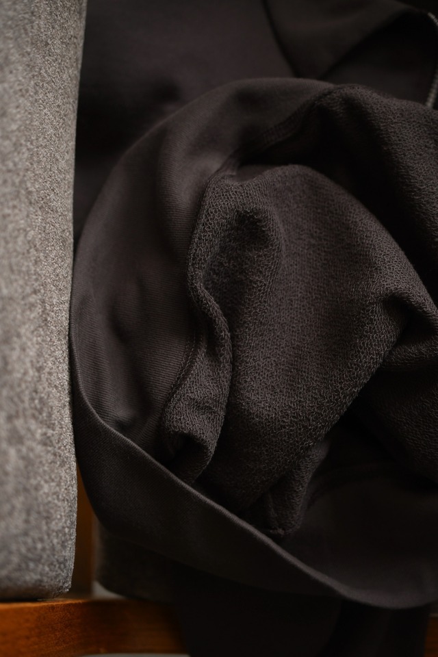 FOUNDOUR / HALF ZIP LONG SLEEVE SHIRT (BROWN)