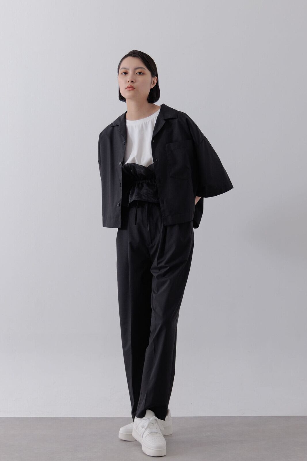 イージーケアクロップドシャツ | Doux robe