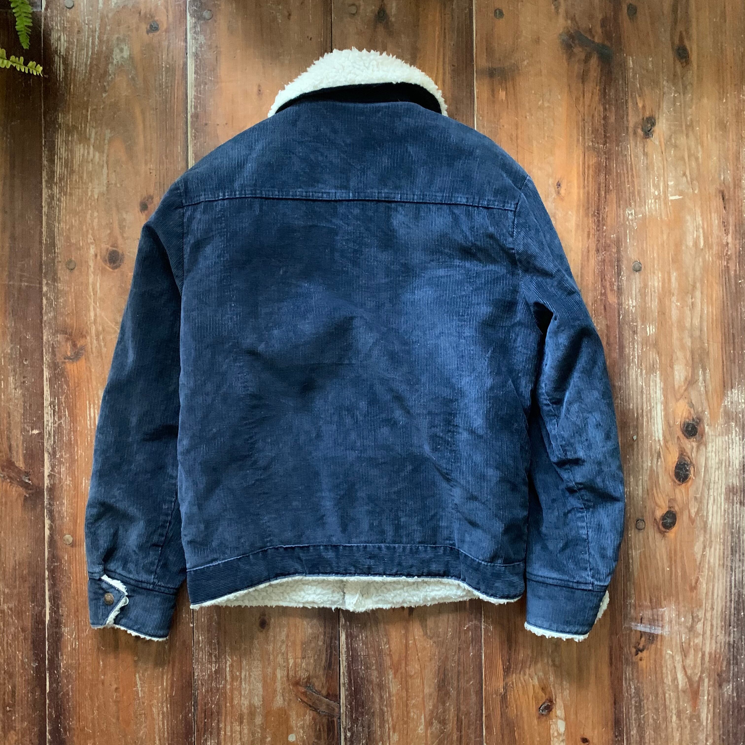 ビンテージ70s Levi's ボアジャケット 38 ネイビーBIG E