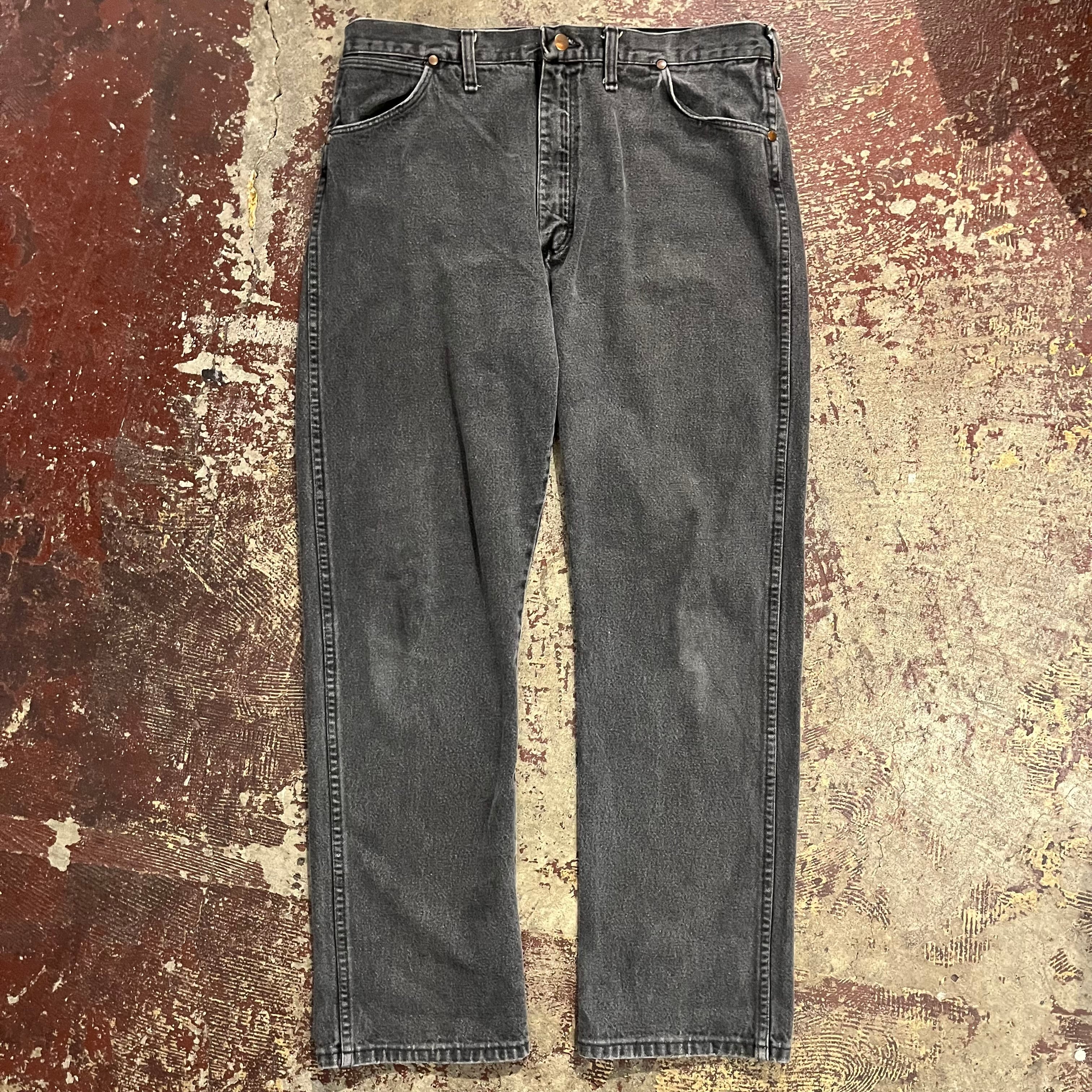 90年代 USA製 『W38L32』Wrangler 13MWZPB ラングラー ブラックデニム