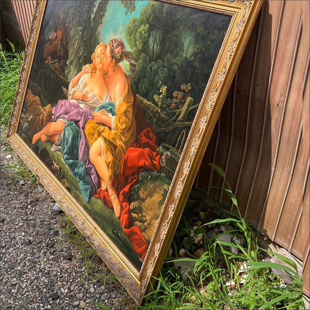 フランソワ ブーシェ、【庭師】、希少画集より、状態良好、新品高級額装付 フランソワ ブーシェ、【庭師】、希少画集より、状態良好、新品