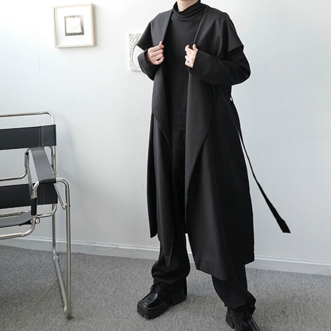 LOOSE WIZARD HOODED COAT