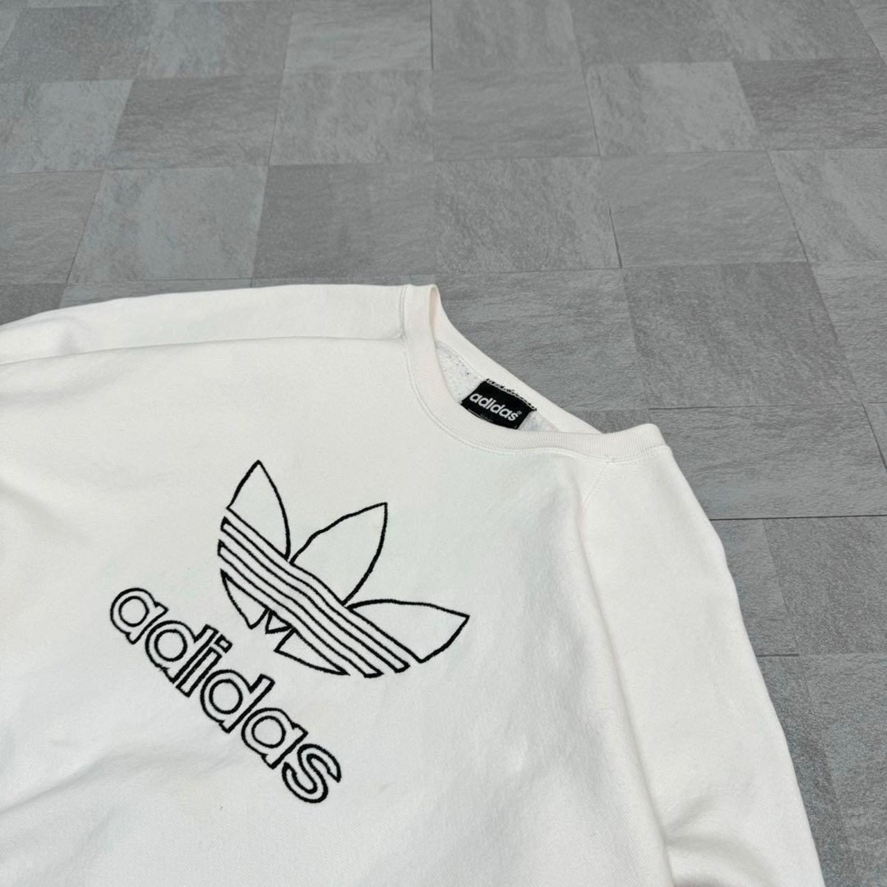 【名作】アディダス スウェット 80s 万国旗タグ ラグラン トレフォイル 希少