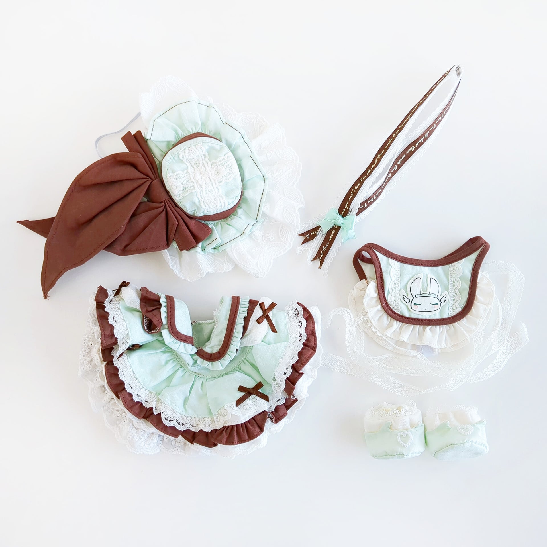 1R-1343【20cm】チョコミントカラーのロリータ | Little Closet