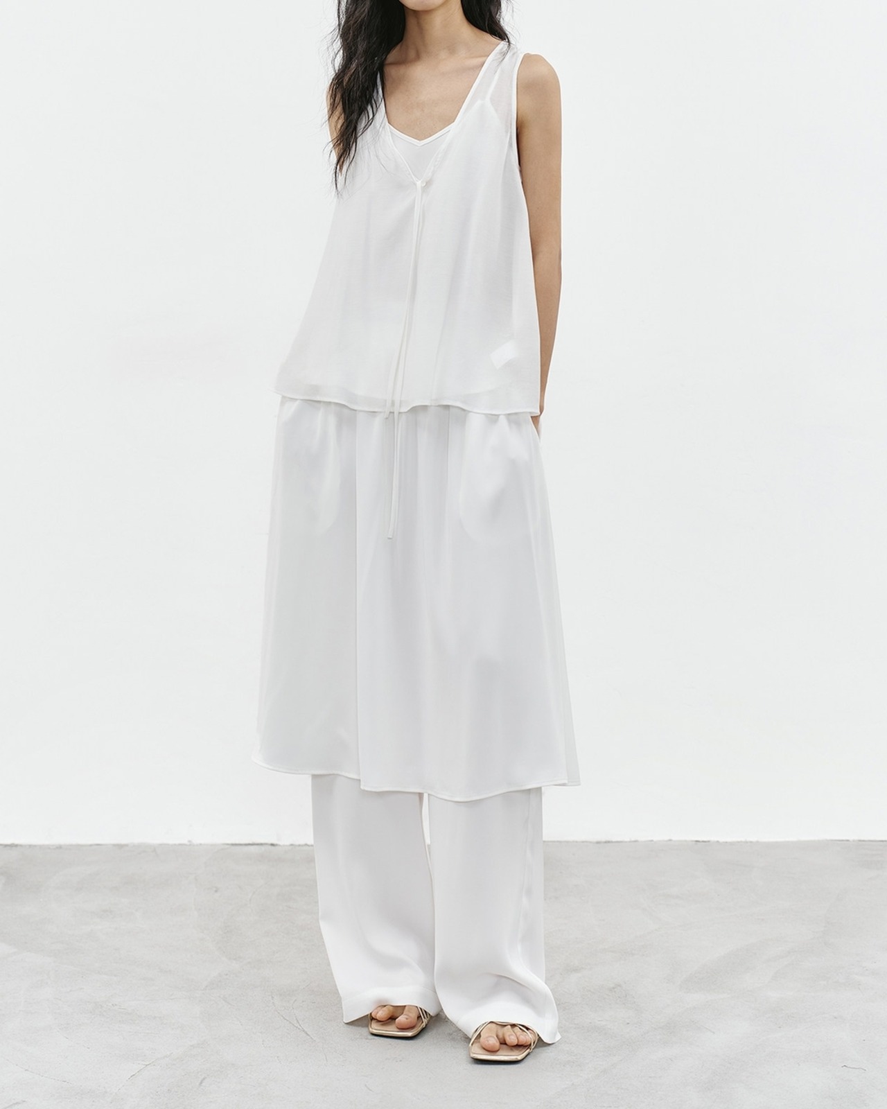 V-neck tank top & camisole set L0180