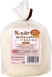 ハマナカ 羊毛フェルト ニードルわたわた 染色 ホワイト 30g H440-003-317