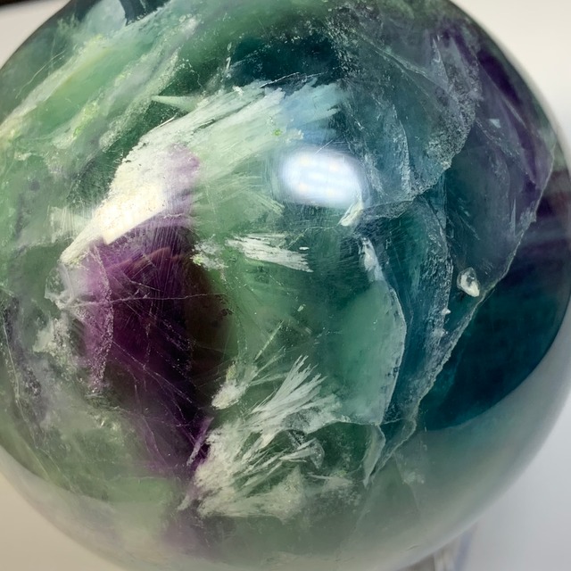 大玉・エンジェルフェザーグラデーションフローライト スフィア