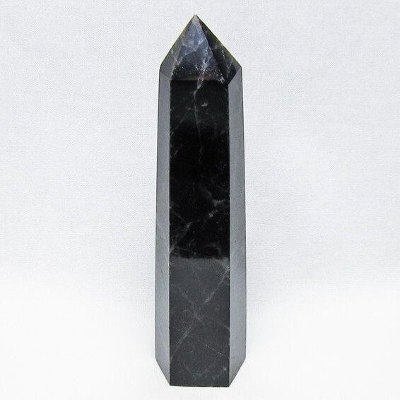 黒水晶 ポイント モリオン 六角柱 置物 一点物 152-4367