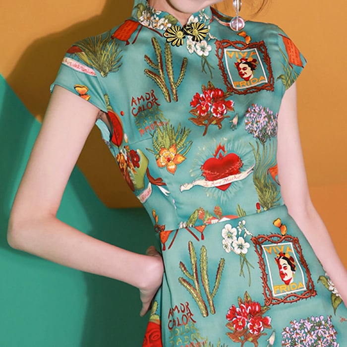 チャイナドレス ワンピース チャイナ風服 中華服 ミニ丈 可愛い 着痩せ 大きいサイズ S M L Ll 3l Elegant