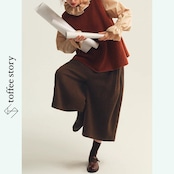 【2color】静かな余韻をまとうクロップドパンツ 《P0295》