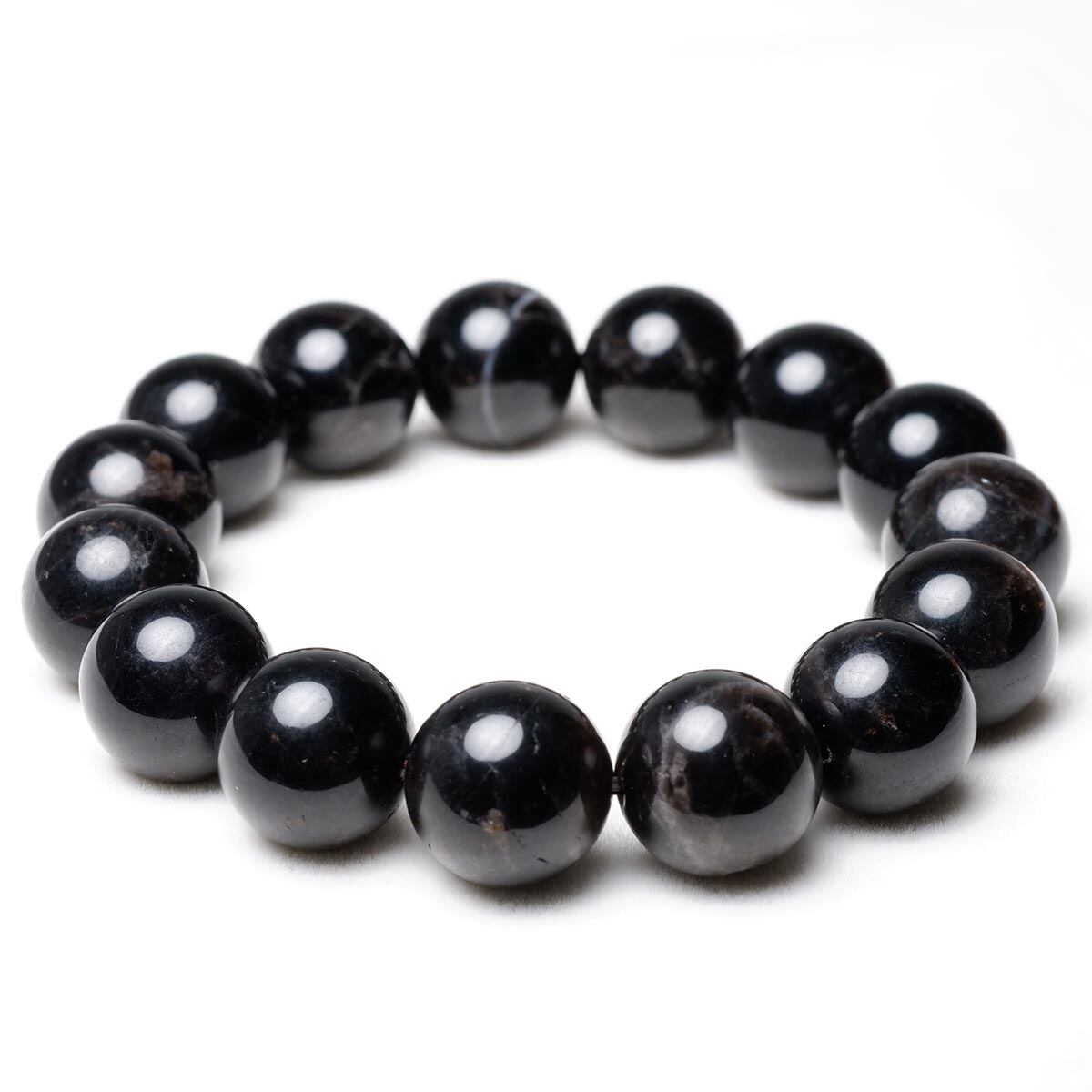 モリオン 黒水晶 ブレスレット 14mm 一点物 メール便可 [M便 1/10] 111-46345